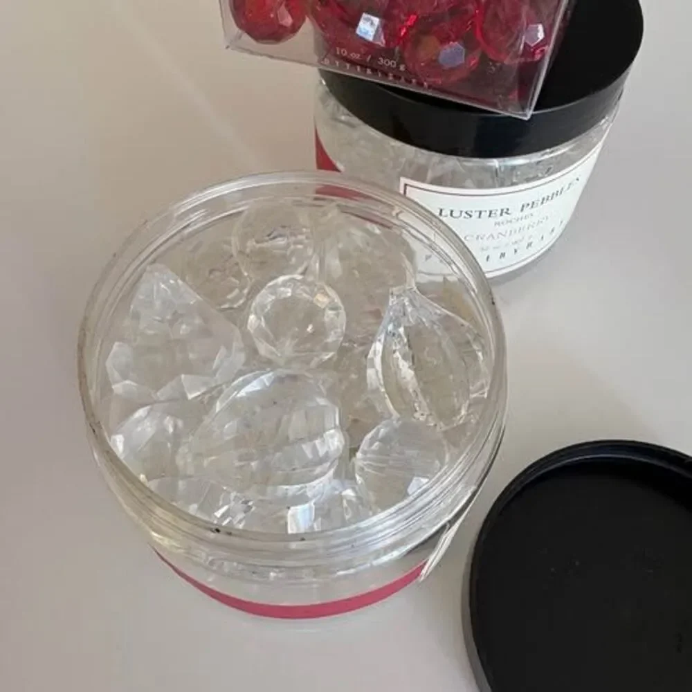 Pottery Barn Sparkling Gems Luster Pebbles (vase fillers table scatter)